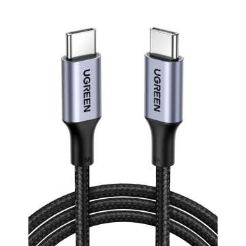 UGREEN USB-C to USB-C Alu Case with Braid Cable 1m Black UGREEN USB-C to USB-C Alu Case with Braid Cable 1m Black
