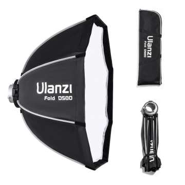 Ulanzi DS80 80cm-es nyitható octobox méhsejtráccsal, Bowens csatlakozás
