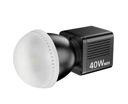 Ulanzi LT028, LS24, 40W RGB COB fotó videó LED lámpa, 2500-6500K, mini Bowens