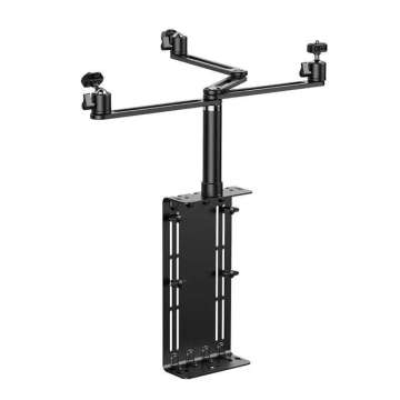 Ulanzi monitor bővítő konzol, VESA 75x75mm, 100x100mm, 3db kar gömbfejjel, 4kg teherbírás