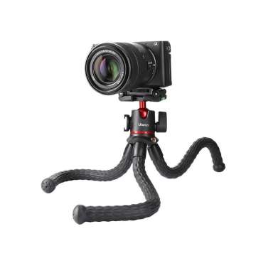 Ulanzi Octopus MT-33 hajlítható lábú állvány gömbfejjel, telefon adapter, vakupapucs, 1/4" bemenet Ulanzi Octopus MT-33 hajlítható lábú állvány gömbfejjel, telefon adapter, vakupapucs, 1/4" bemenet