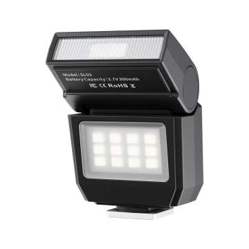 Ulanzi SL03 Spark Lite mini vaku és Led, dönthető, GN8, középpontos érintkező, fekete