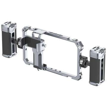 Ulanzi unverzális telefonkeret rendszer, rig, cage , 2db fogantyú, 6db vakupapucs