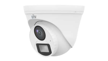Uniview 2MP analóg ColorHunter Dual-light turret dómkamera, 4mm fix objektívvel, mikrofonnal (DL)