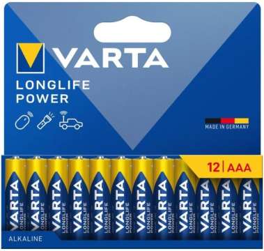 Varta AAA Alkáli Elem 12db/csomag Varta AAA Alkáli Elem 12db/csomag