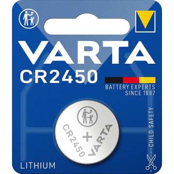 Varta CR2450 Lítium Gombelem 1db/csomag Varta CR2450 Lítium Gombelem 1db/csomag