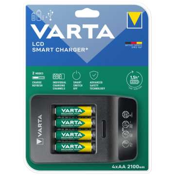 Varta LCD Smart Charger + 4x AA 2100mAh