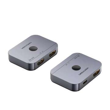Vention 2-Port Bi-Directional 8K HDMI Switcher Grey