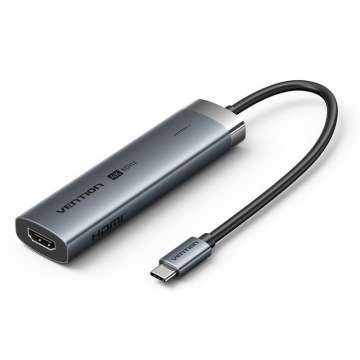 Vention 5-in-1 USB-C Docking Station Black Vention 5-in-1 USB-C Docking Station Black