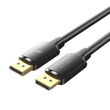 Vention DisplayPort to Displayport Cable 1m Black Vention DisplayPort to Displayport Cable 1m Black