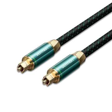 Vention Toslink optical audio cable braided 3m Green Copper Vention Toslink optical audio cable braided 3m Green Copper