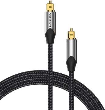 Vention Toslink optical audio cable braided 5m Black/Grey Vention Toslink optical audio cable braided 5m Black/Grey