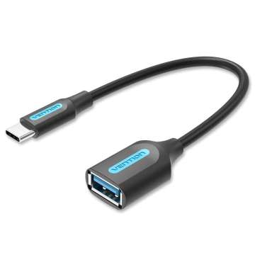 Vention USB 3.1(Gen 1) C Male to A Female OTG Cable 0,15m Black