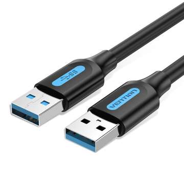 Vention USB 3.0 A to USB-A Cable 1m Black Vention USB 3.0 A to USB-A Cable 1m Black