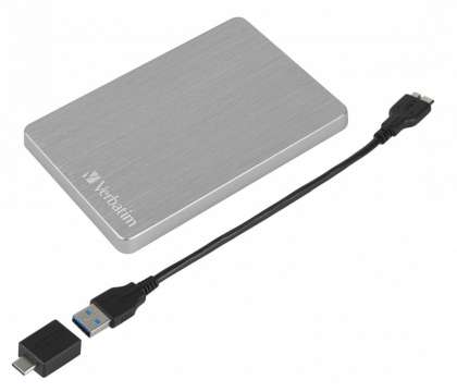 Verbatim 1TB 2,5" USB3.2 Store "n" Go Alu Slim Silver
