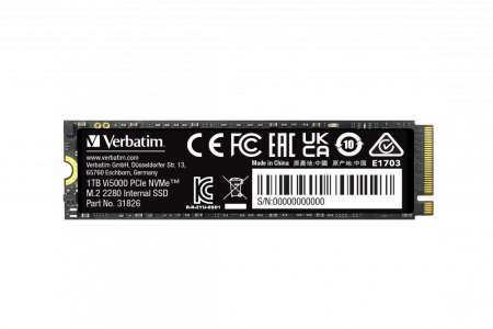 Verbatim 1TB M.2 2280 NVMe Vi5000 Verbatim 1TB M.2 2280 NVMe Vi5000