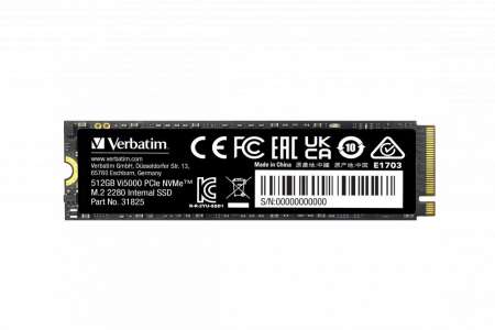 Verbatim 512GB M.2 2280 NVMe Vi5000 Verbatim 512GB M.2 2280 NVMe Vi5000