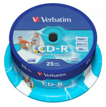 Verbatim CD-R 80 52x 25db/henger (25-ös címke)