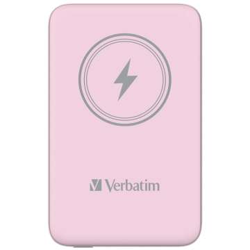 Verbatim Charge 'n' Go Magnetic Wireless 10000mAh PowerBank Pink