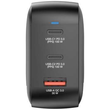 Verbatim Mini GaN Wall Charger 100W 3 Port Black Verbatim Mini GaN Wall Charger 100W 3 Port Black