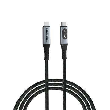 Verbatim Sync & Charge USB4 with Power Display USB-C/USB-C 240W Cable 1,2m Black