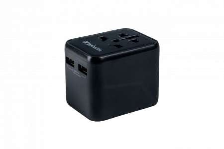 Verbatim Universal Travel Adapter UTA-03 Plug with USB-C PD & QC, 2 x USB-C & 2 x USB-A ports