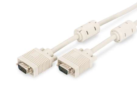Assmann VGA Monitor connection cable, HD15 3m Black