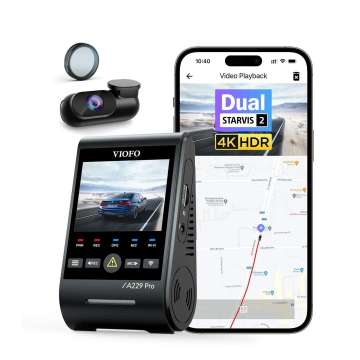 VIOFO A229 Pro 2CH Dual Dash Cam Black VIOFO A229 Pro 2CH Dual Dash Cam Black