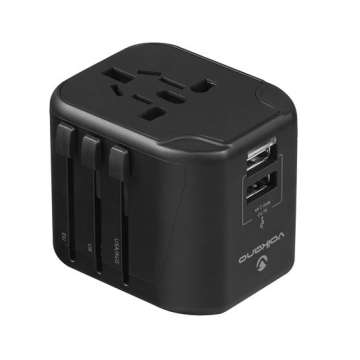 Volkano Universal Travel Charger Black Volkano Universal Travel Charger Black