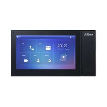 Dahua VTH2421FB-P érintő kijelzős/7"/beltéri egység/fekete IP video kaputelefon beltéri egység