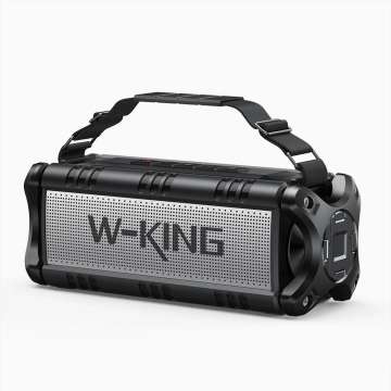 W-King D8 Bluetooth Speaker Black/Silver