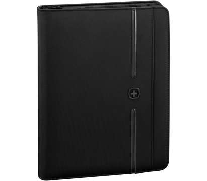 Wenger Affiliate Binder Padfolio with Tablet Pocket Black