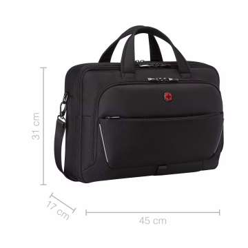 Wenger Icons Meteor 16-17″ Laptop Briefcase Black