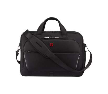 Wenger Meteor Brief 17" Laptop Briefcase with Tablet Pocket Black