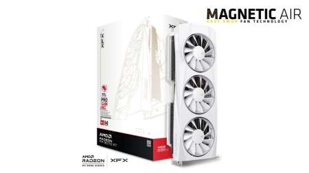 XFX RX9070 XT White 16GB DDR6 Quicksilver Magnetic Air Edition