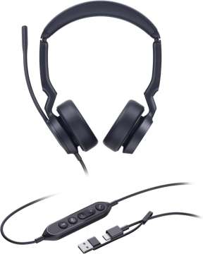 Yealink UH44 Dual Teams USB-C/A Headset Black