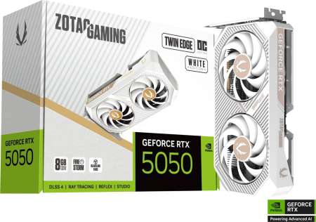 Zotac GeForce RTX5050 8GB DDR6 Twin Edge OC White