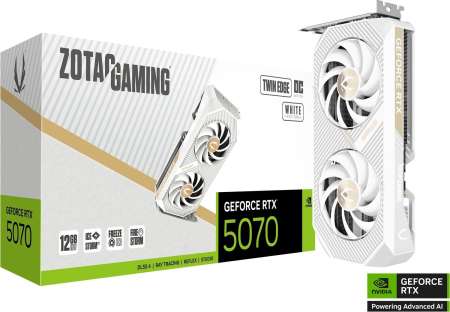Zotac GeForce RTX5070 12GB GDDR7 Twin Edge White OC Zotac GeForce RTX5070 12GB GDDR7 Twin Edge White OC