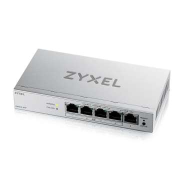 ZyXEL GS1200-5HPV3 5port Gigabit LAN (68W) PoE web menedzselhető asztali switch
