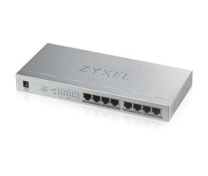 ZyXEL GS1008 POE+ Switch Silver ZyXEL GS1008 POE+ Switch Silver